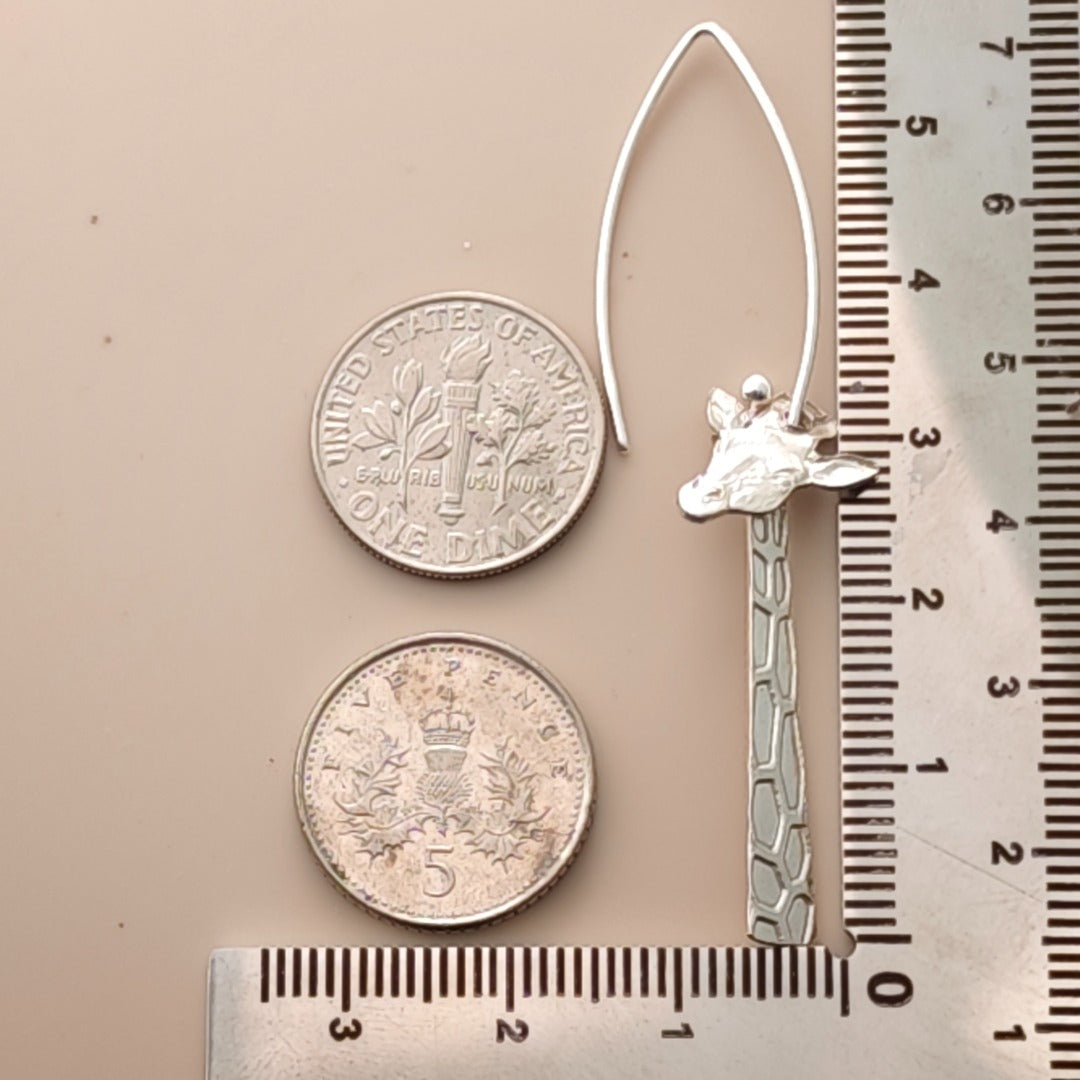 Giraffe Wear It Your Way Sterling Silver Dangle Earrings