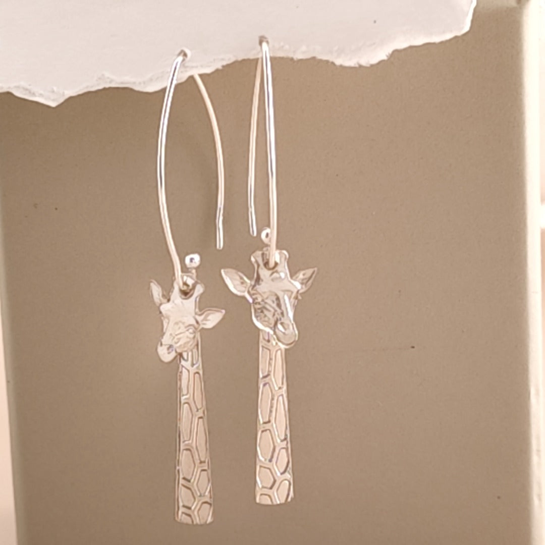 Giraffe Wear It Your Way Sterling Silver Dangle Earrings