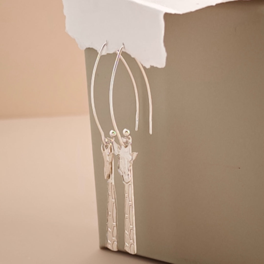 Giraffe Wear It Your Way Sterling Silver Dangle Earrings