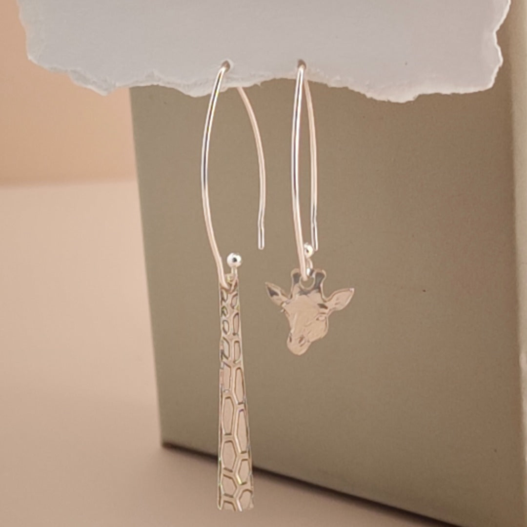 Giraffe Wear It Your Way Sterling Silver Dangle Earrings