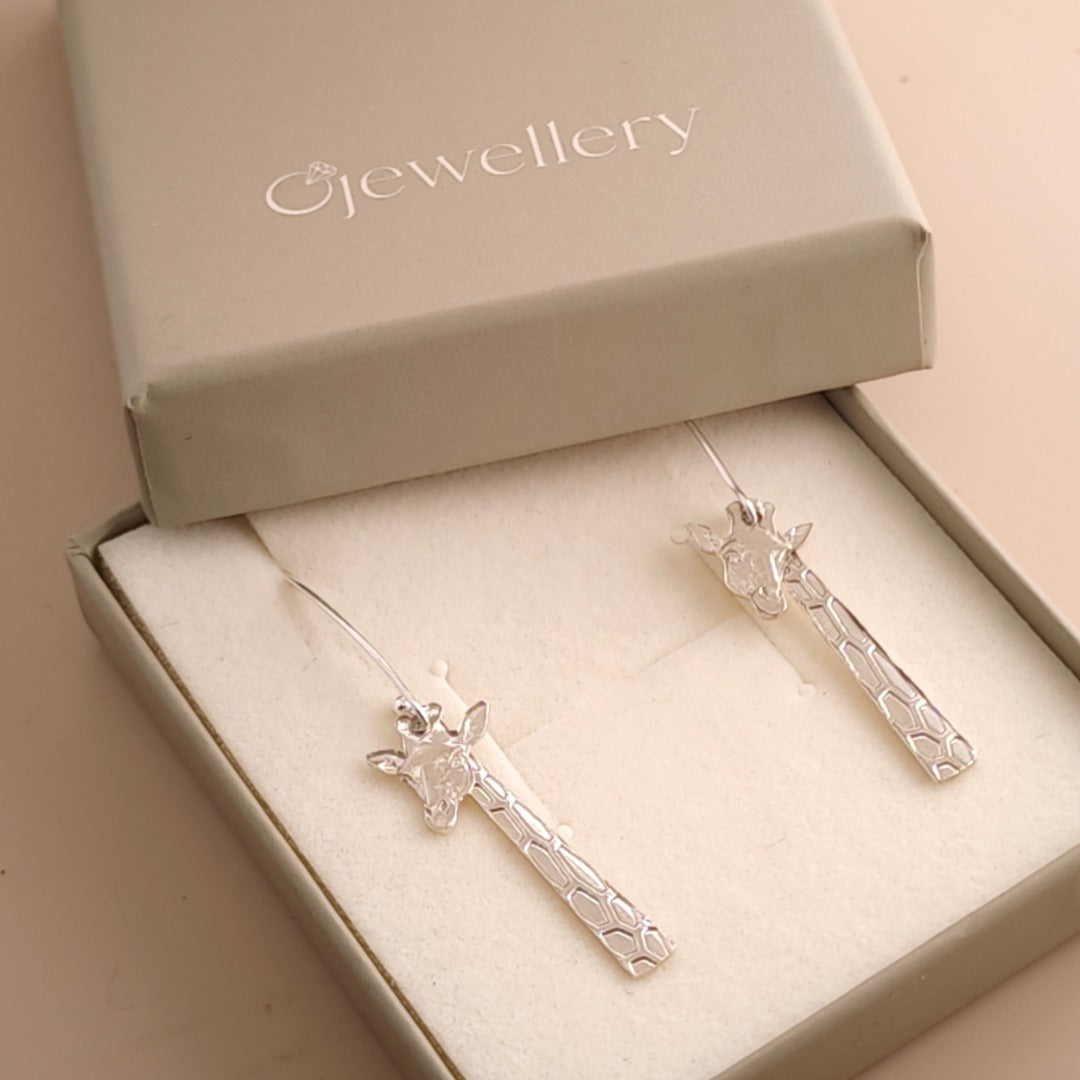 Giraffe Wear It Your Way Sterling Silver Dangle Earrings