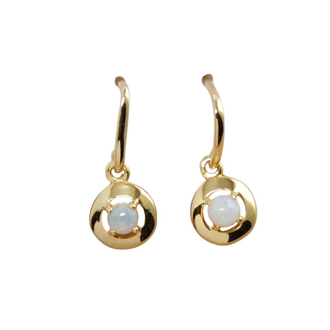 Opal Sterling Silver Earrings Variations Gold Plate