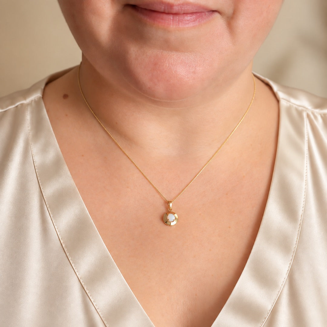 Opal Sterling Silver Set Necklace Dangle Earrings Gold Plated Variation