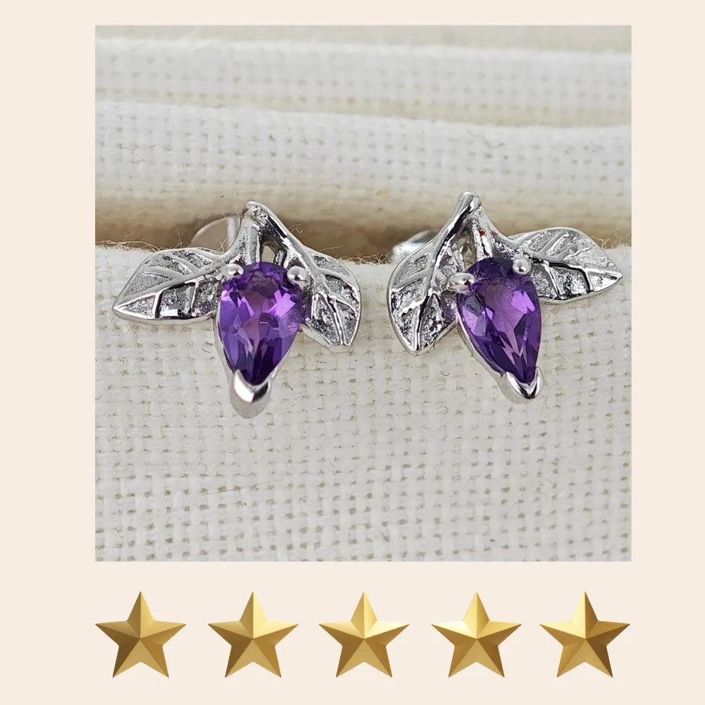 Amethyst jewellery – necklaces, rings, earrings – designed in the UK
