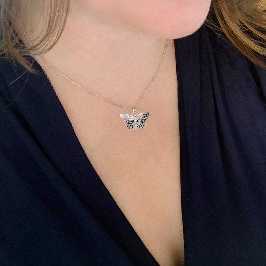 Peridot Butterfly Necklace