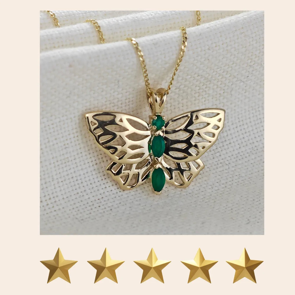 Green Onyx jewellery – necklaces, rings, earrings – designed in the UK