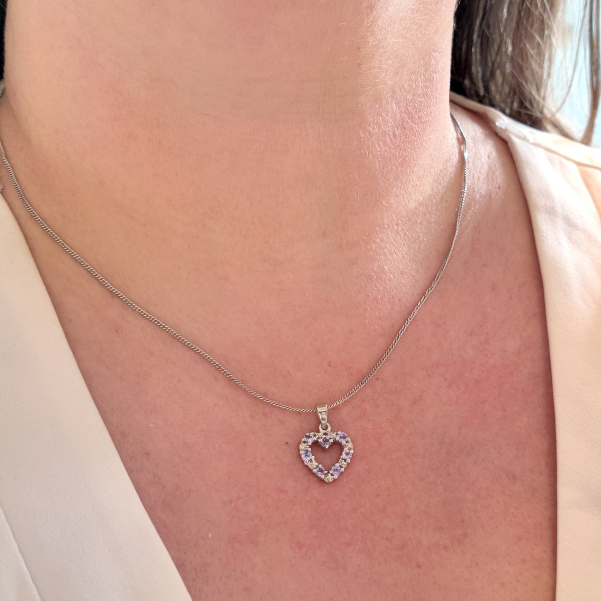 Tanzanite Necklace in – Handcrafted Natural Gemstone