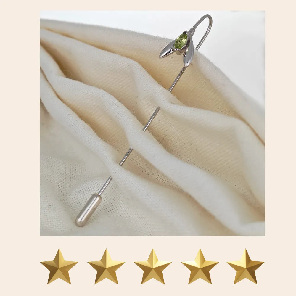 Peridot jewellery – necklaces, rings, earrings – designed in the UK