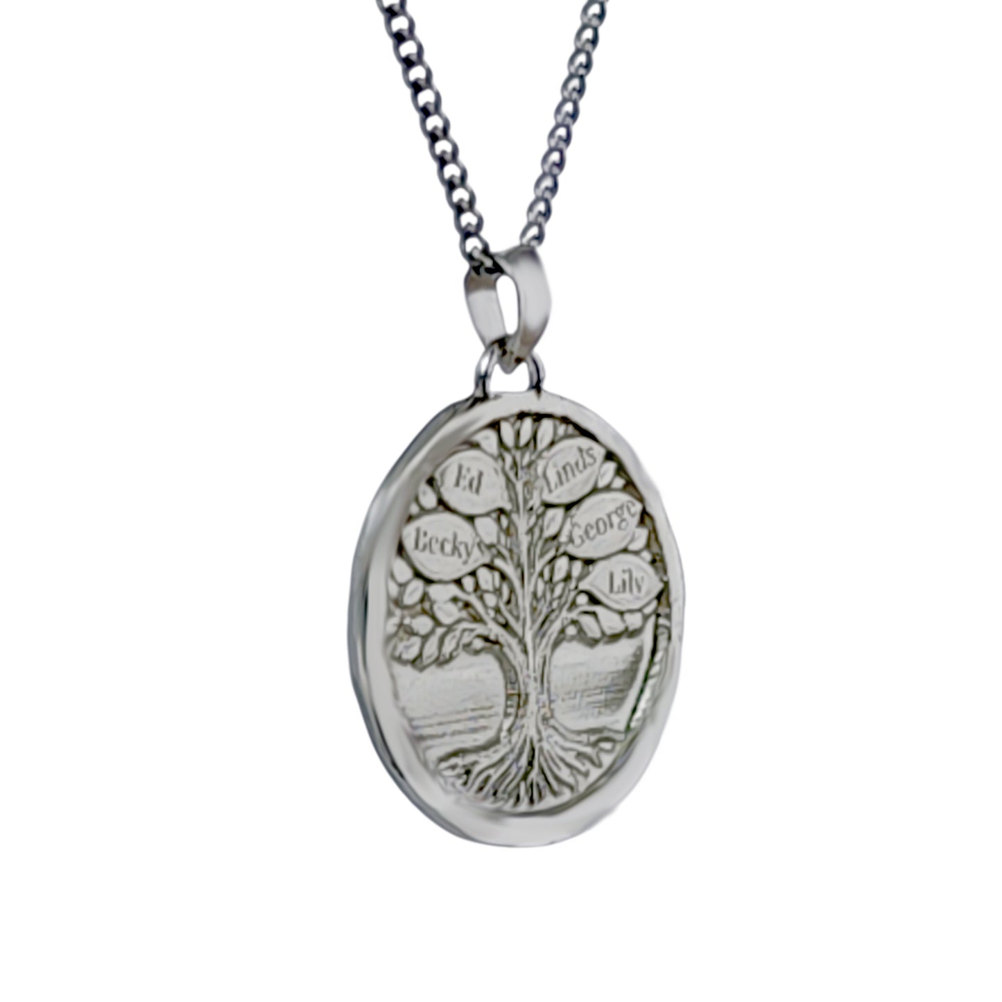 Sterling Silver Family Tree Necklace