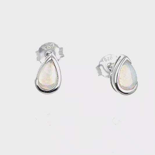 Opal Stud Earrings
