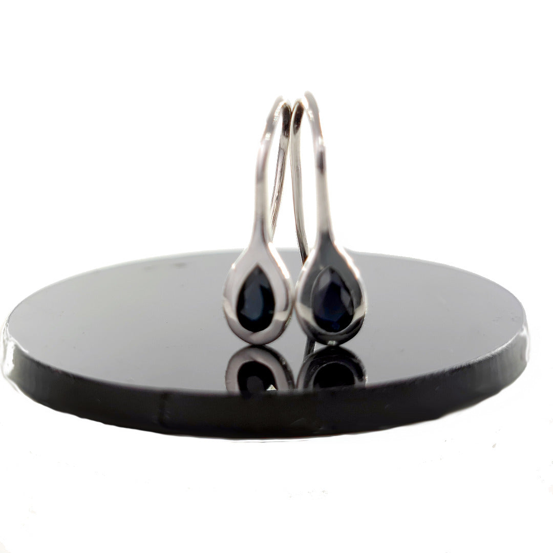 Sapphire Dangle Earrings 0.6ct