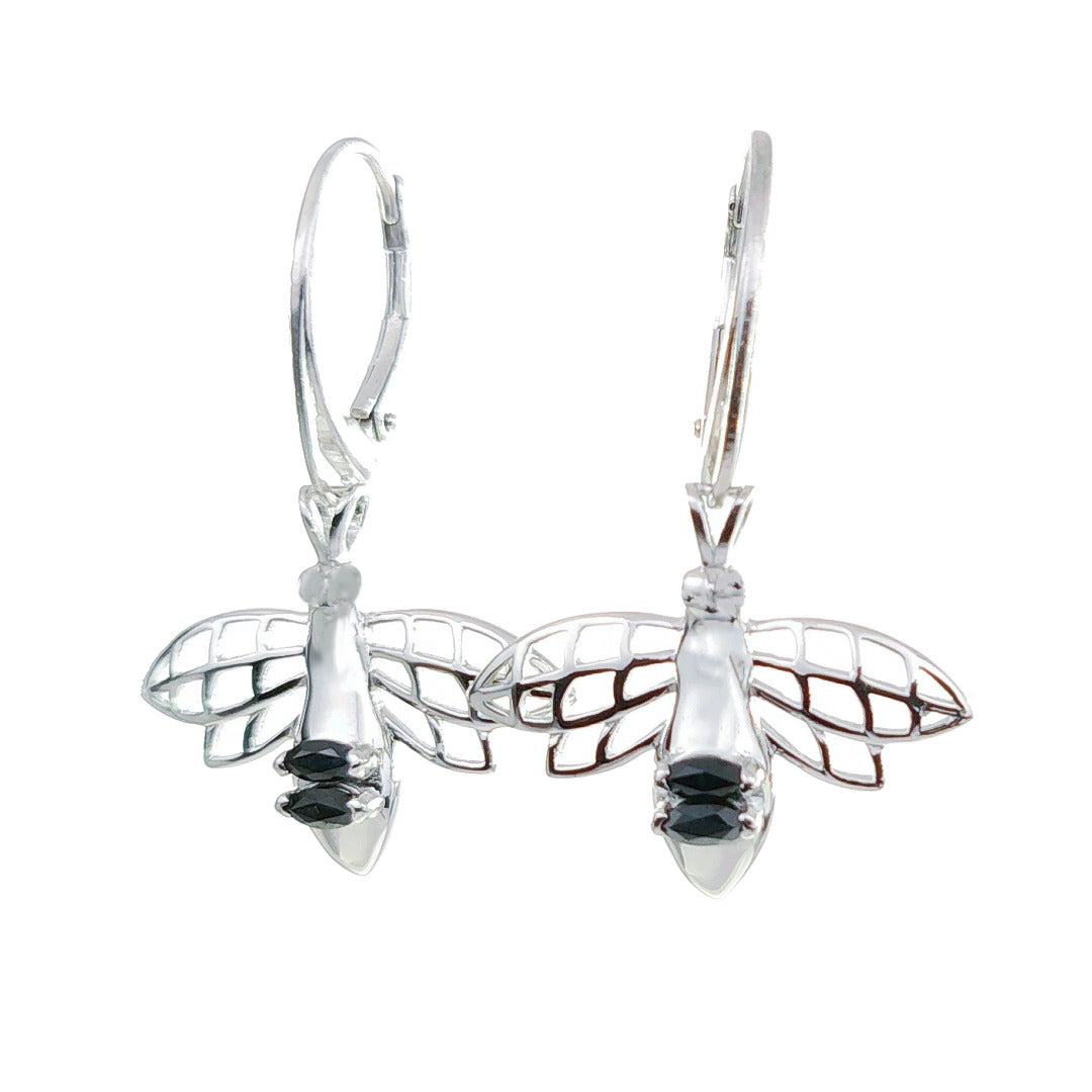 Sapphire Earrings in Sterling Silver – Handcrafted Natural Gemstone