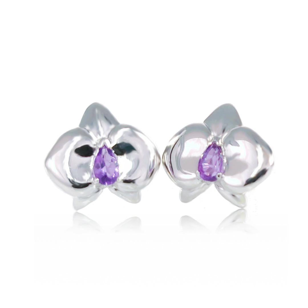 Amethyst Earrings in Sterling Silver – Presented in Gift-Ready Packaging