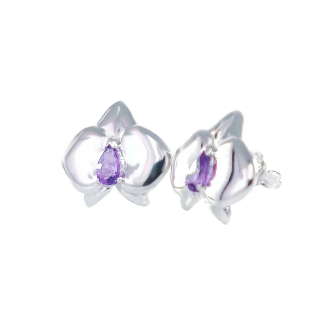 Amethyst Earrings in Sterling Silver – Perfect Gift for Her