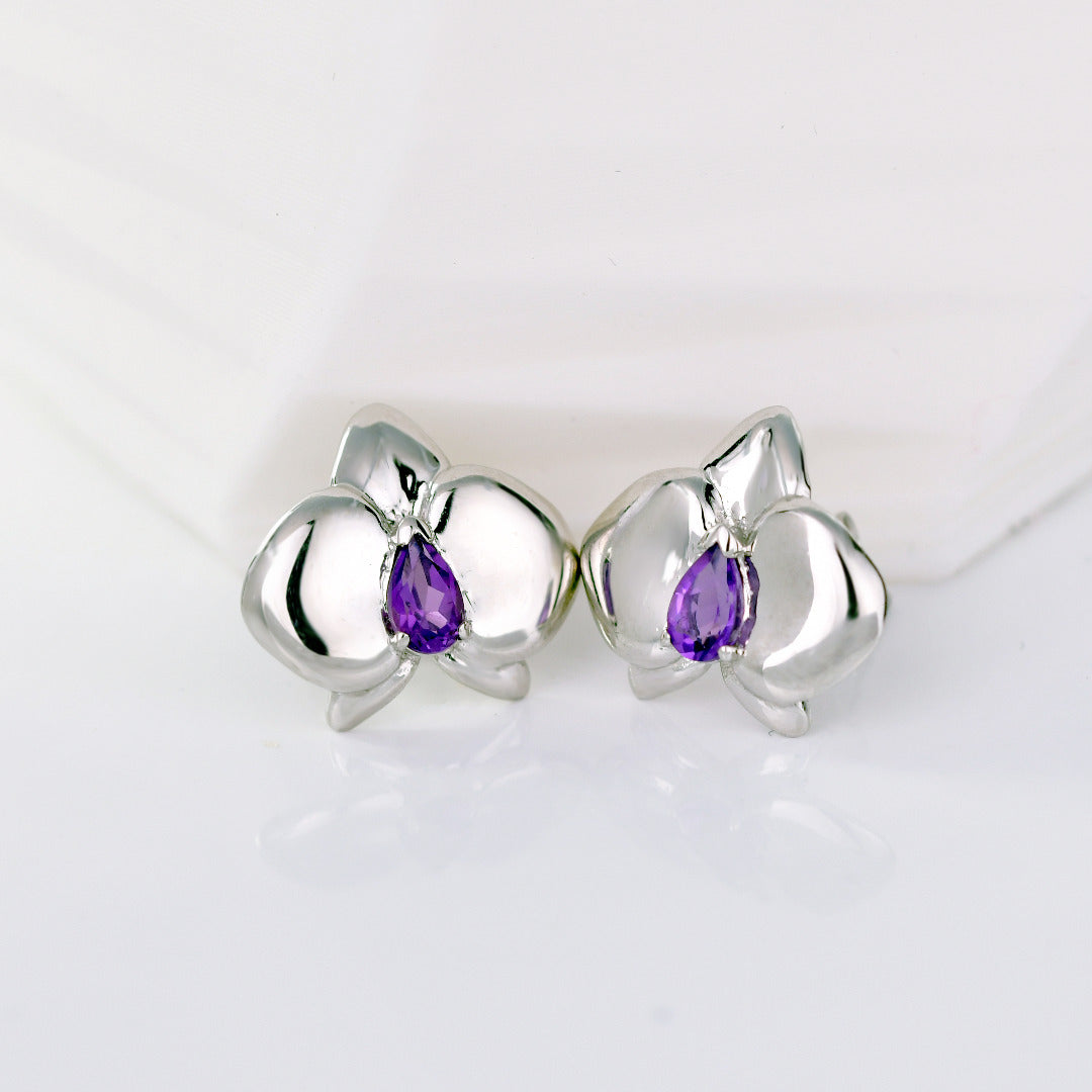 Amethyst Earrings in Sterling Silver – Presented in Gift-Ready Packaging
