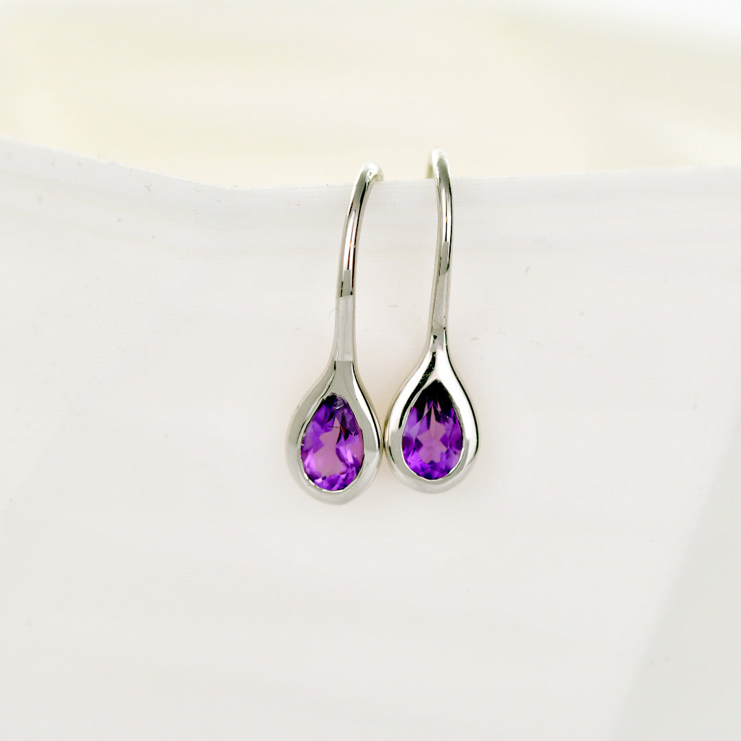 Amethyst Earrings in Sterling Silver – Presented in Gift-Ready Packaging