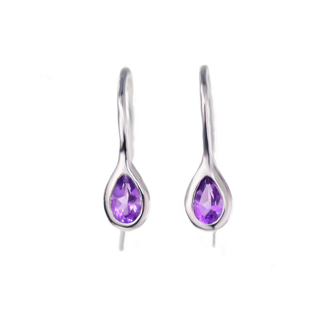 Amethyst Earrings in Sterling Silver – Perfect Gift for Her
