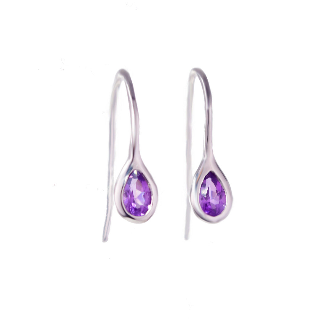 Amethyst Earrings in Sterling Silver – Perfect Gift for Her