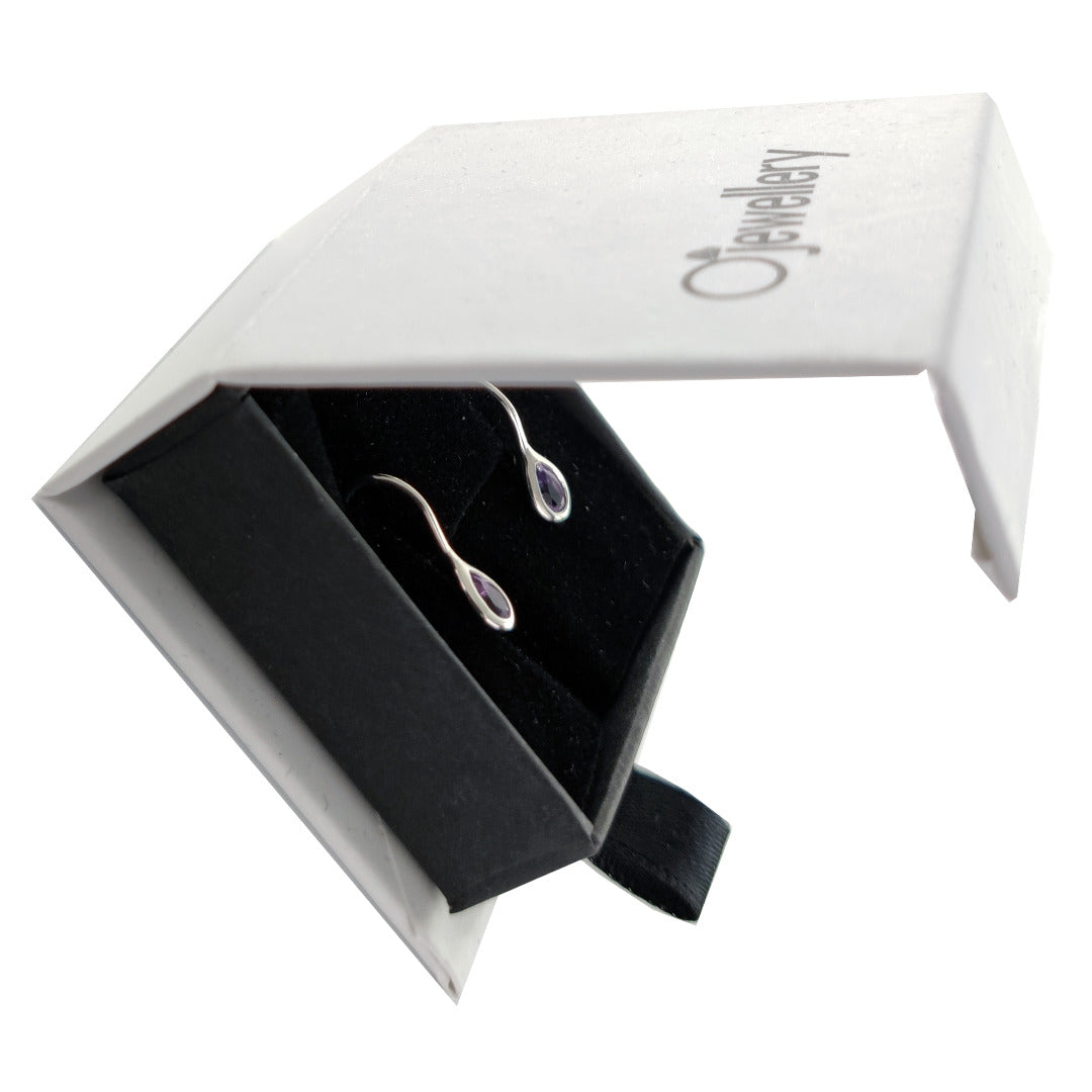 Amethyst Earrings in Sterling Silver – Perfect Gift for Her