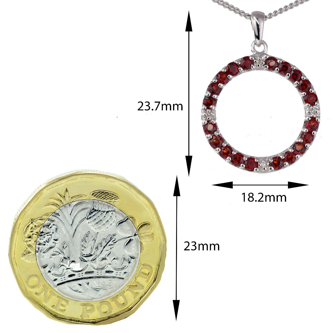 Garnet Jewellery in Sterling Silver – Perfect Gift for Her