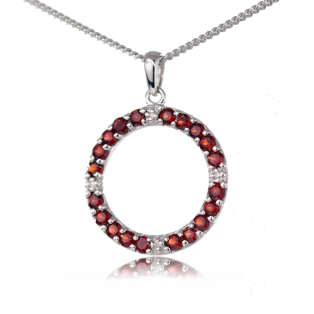 Garnet Jewellery in Sterling Silver – Perfect Gift for Her