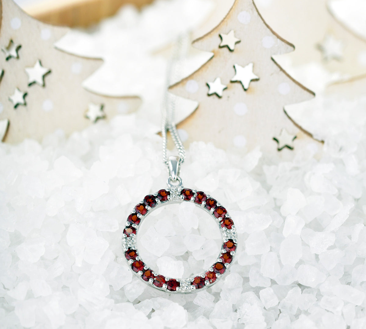 Garnet Jewellery in Sterling Silver – Presented in Gift-Ready Packaging