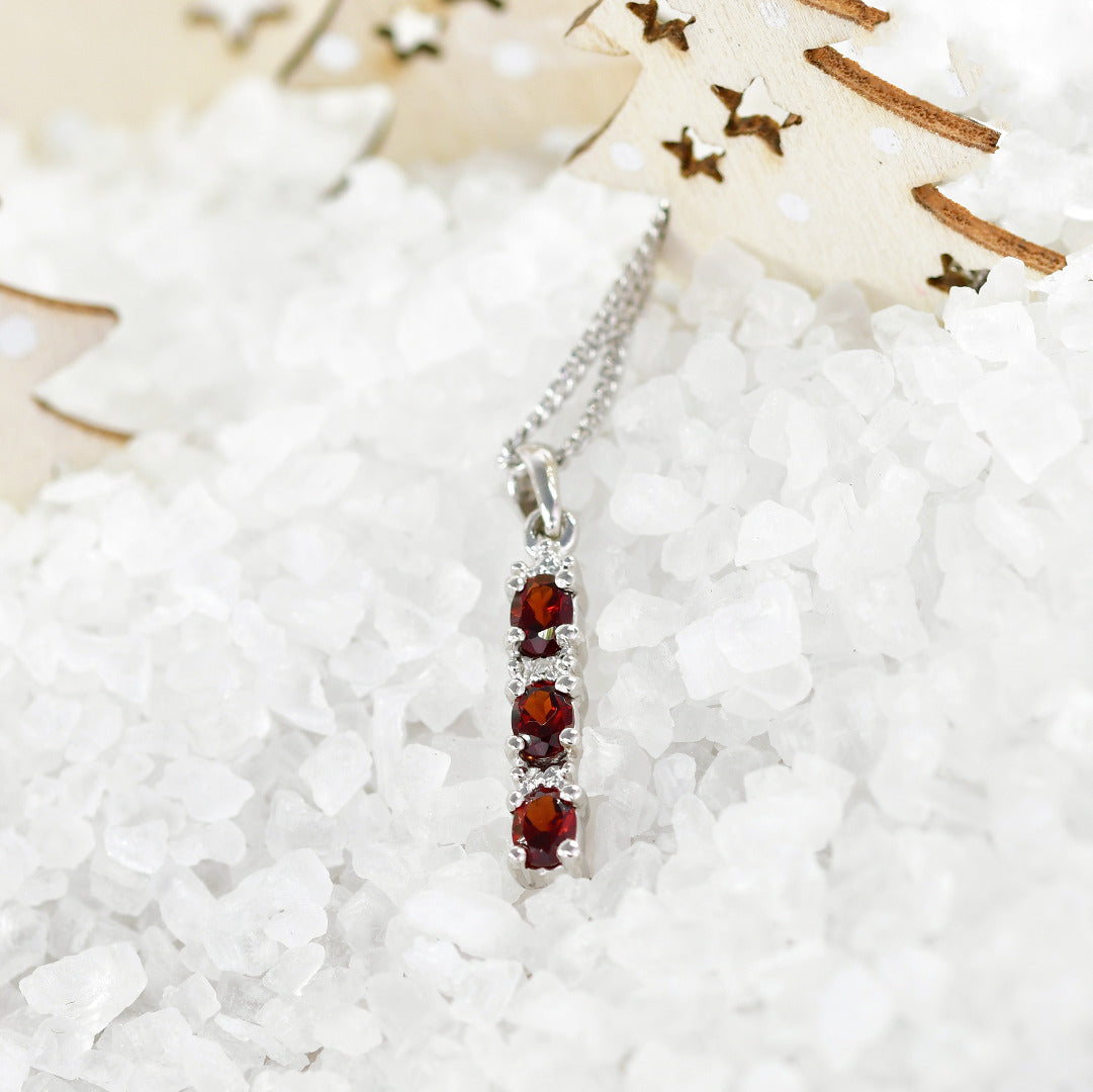 Garnet Jewellery in Sterling Silver – Handcrafted Natural Gemstone