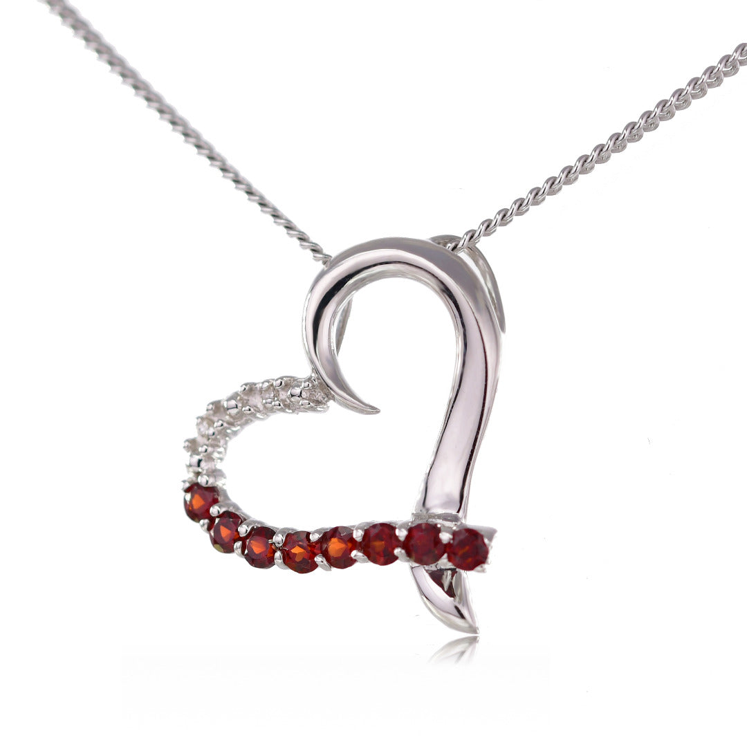 Garnet Jewellery in Sterling Silver – Presented in Gift-Ready Packaging