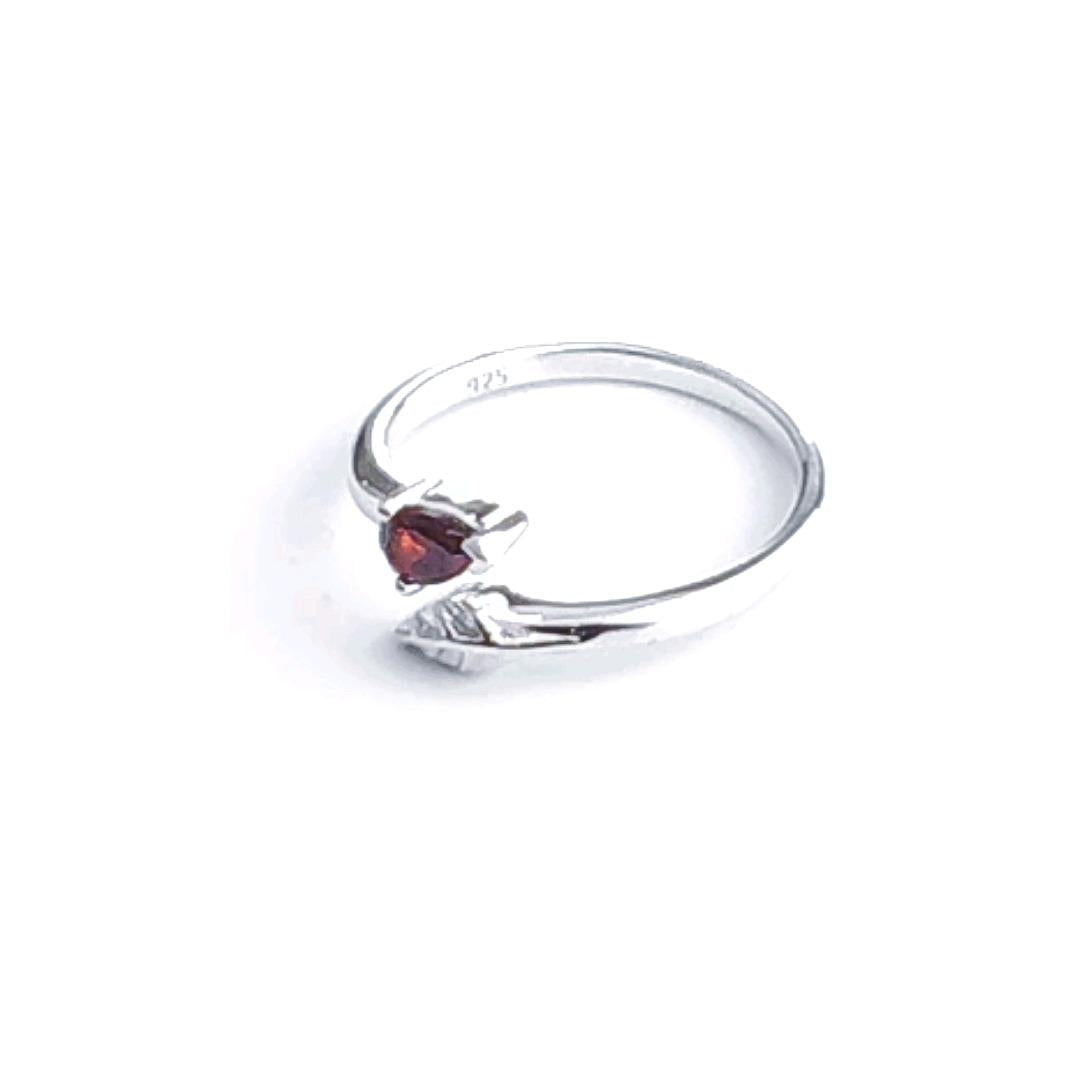Garnet Ring in Sterling Silver – Presented in Gift-Ready Packaging