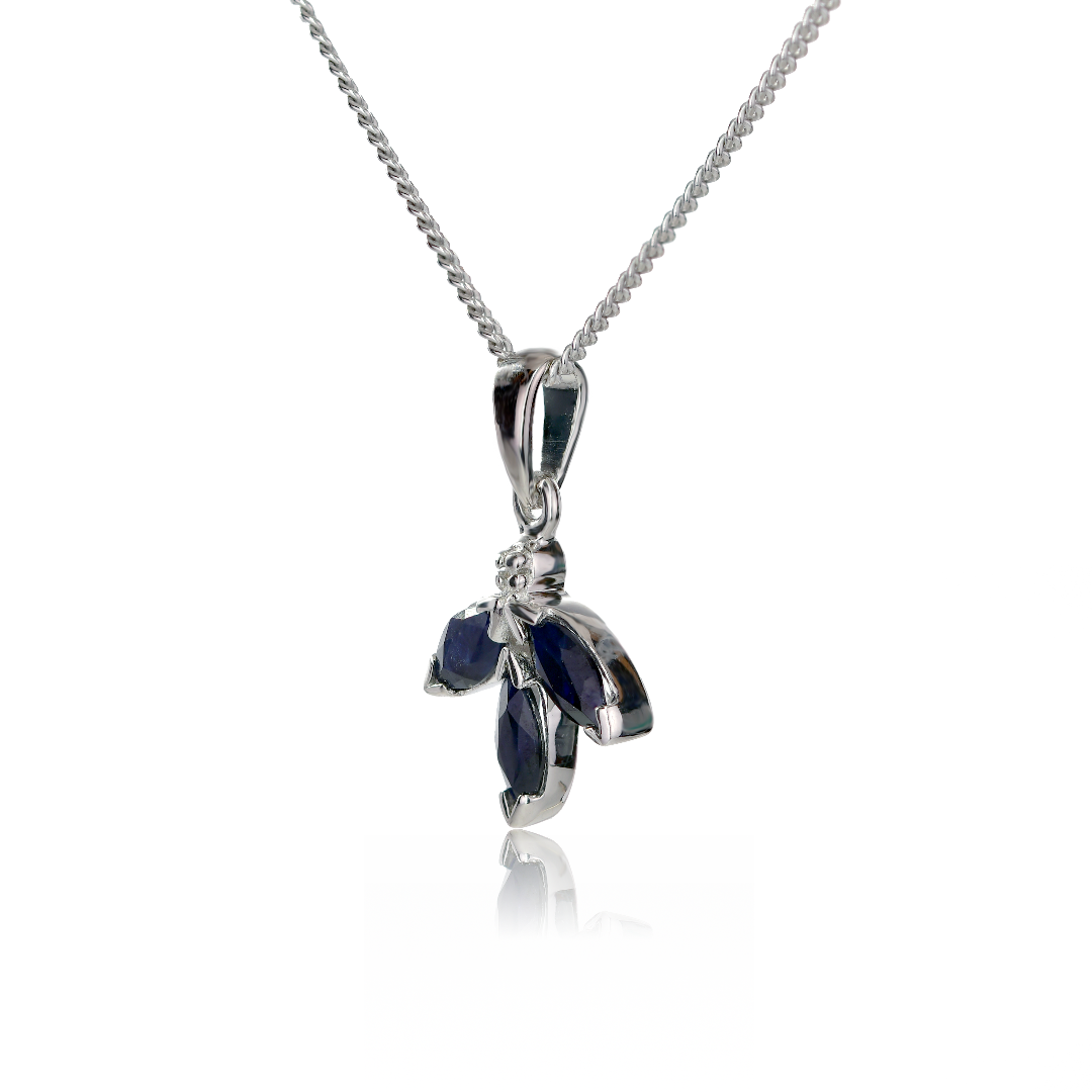 Sapphire Necklace in Sterling Silver – Presented in Gift-Ready Packaging