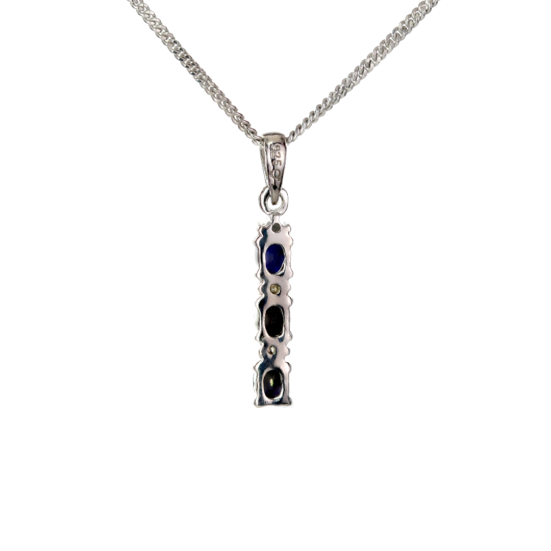 Sapphire Necklace in Sterling Silver – Presented in Gift-Ready Packaging