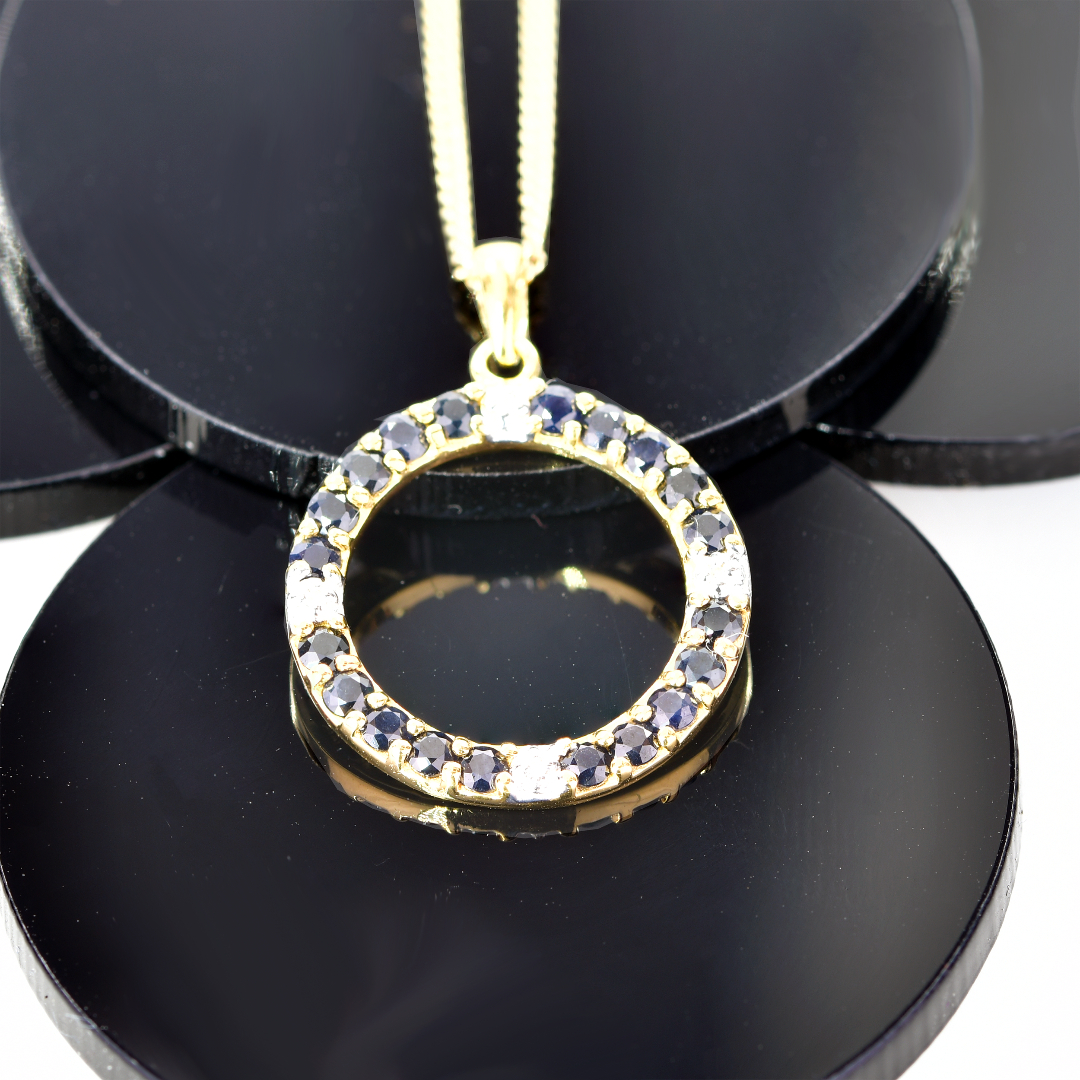 Sapphire Necklace in Sterling Silver – Perfect Gift for Her