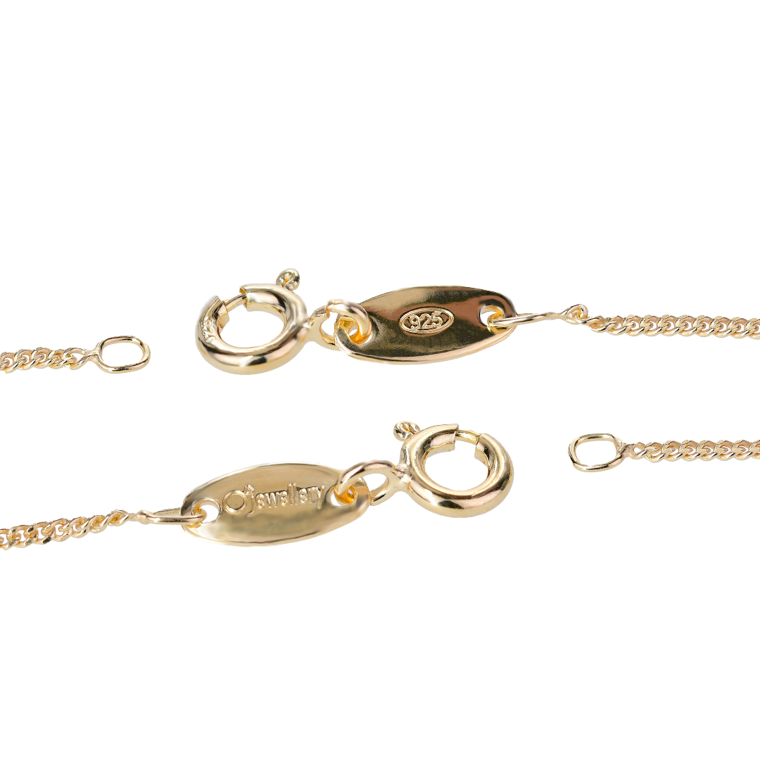 Diamond Pearl Pendant Gold Plated Sterling Silver
