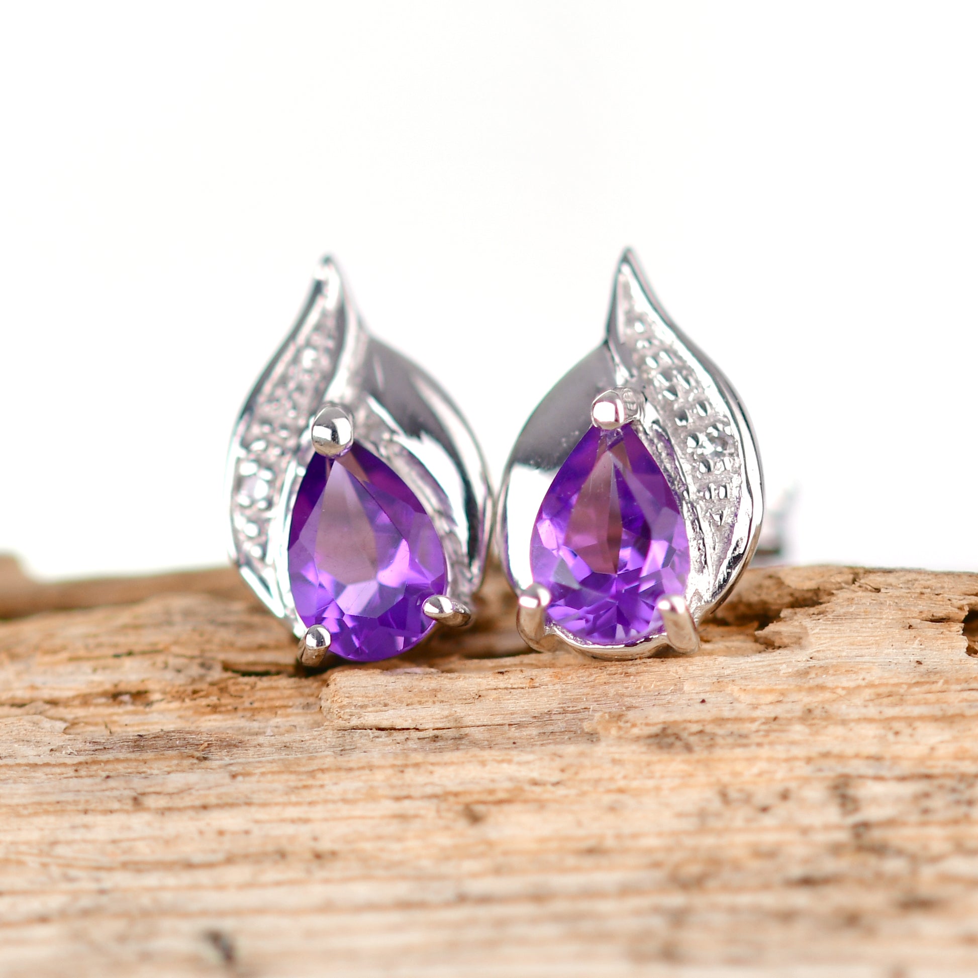 Amethyst Earrings in Sterling Silver – Presented in Gift-Ready Packaging