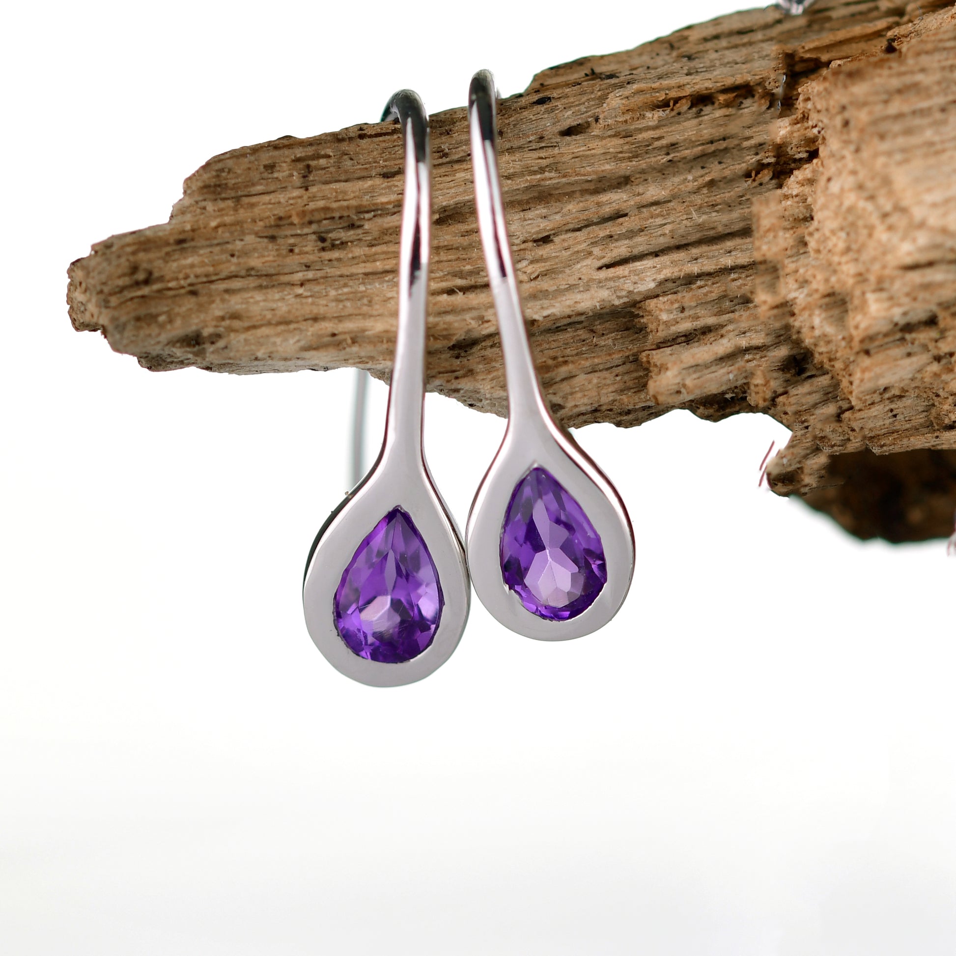 Amethyst Earrings in Sterling Silver – Presented in Gift-Ready Packaging