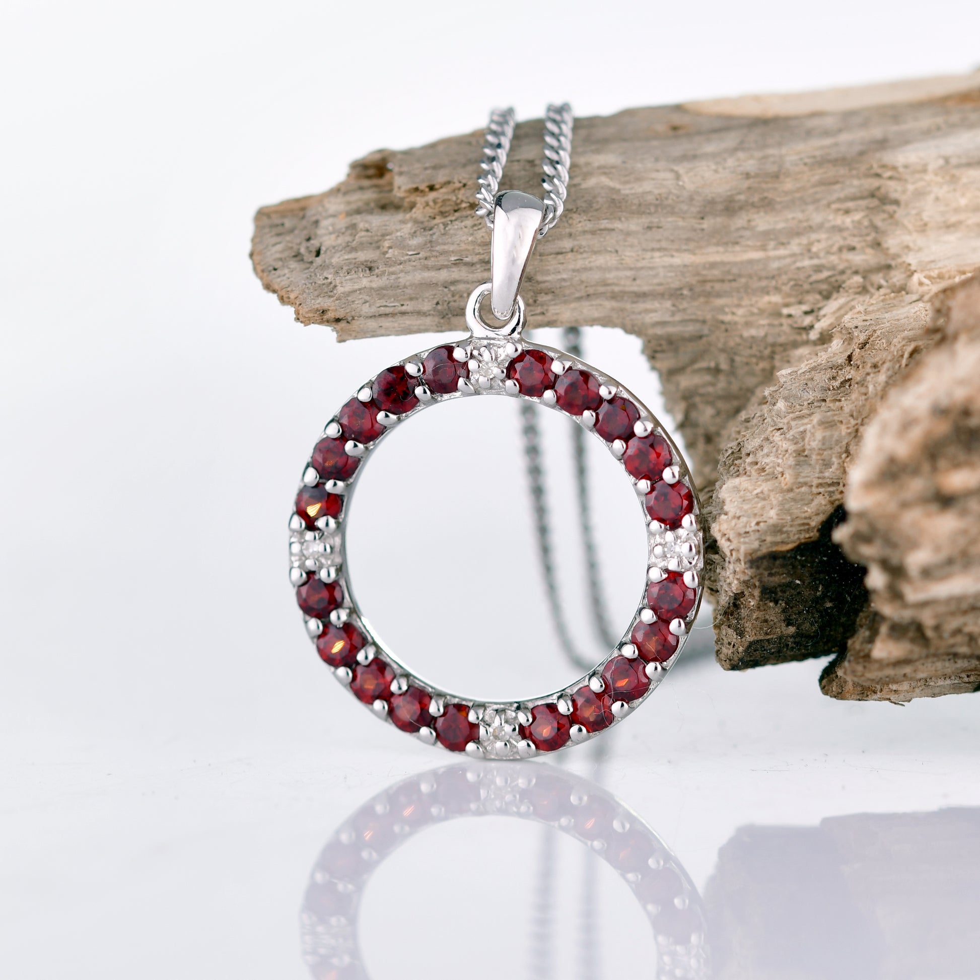Garnet Jewellery in Sterling Silver – Handcrafted Natural Gemstone