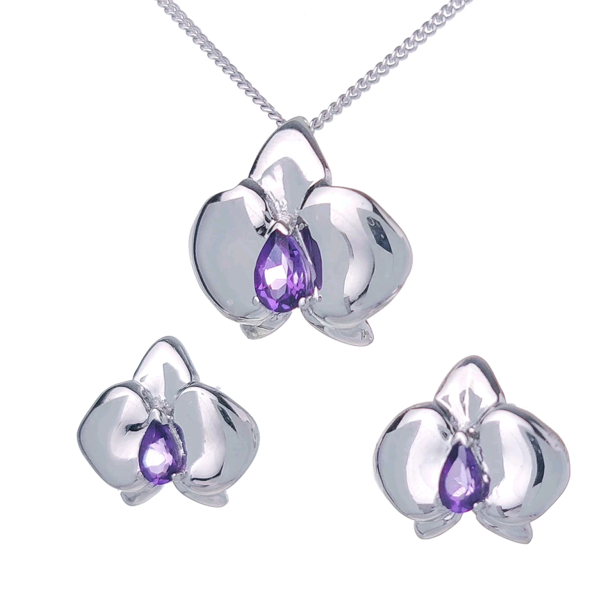 Amethyst Necklace in Sterling Silver – Perfect Gift for Her